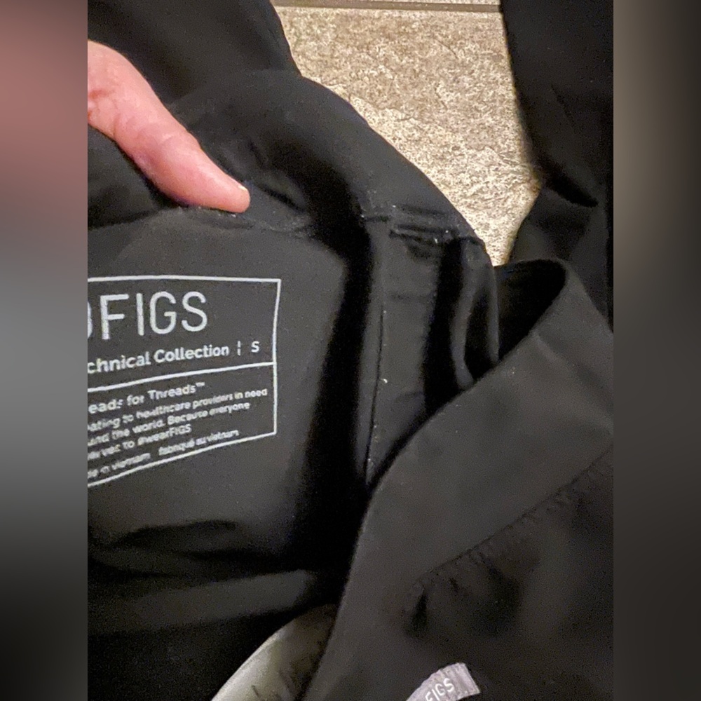 Figs Black Pants With Drawstring - image 6